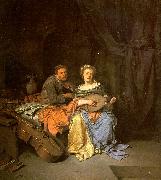 BEGA, Cornelis The Duet  hgg oil on canvas